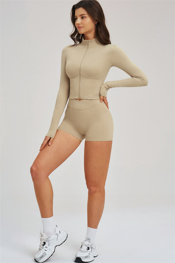 The Sizzle Zip Jacket Shorts 2-Piece Set