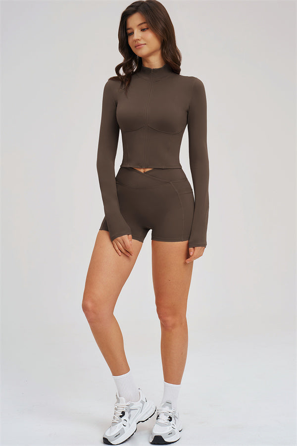 The Sizzle Zip Jacket Shorts 2-Piece Set