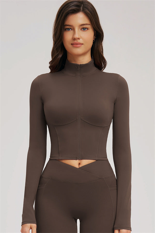 The Sizzle Zip Jacket Flared Leggings 2-Piece Set