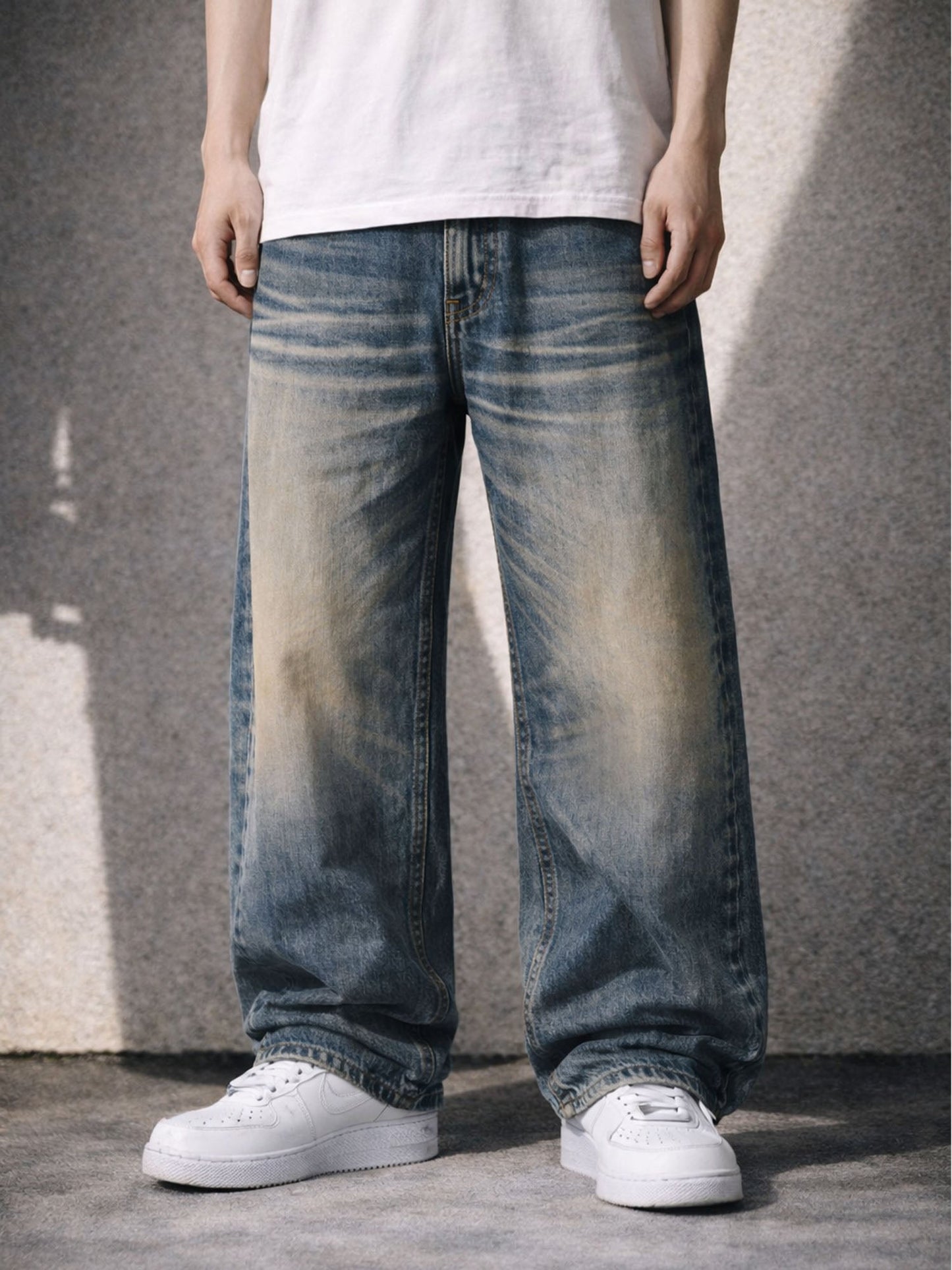 SANDWASH BAGGY DENIM