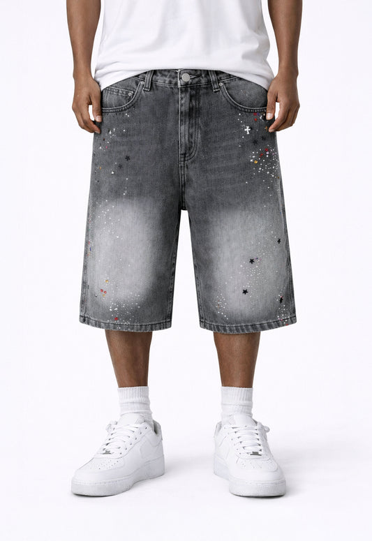 CHARCOAL GEMSTONE SHORTS